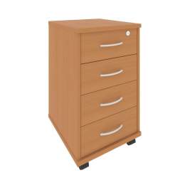 Тумба подкатная (4 ящика, с замком) А.ТМ-4